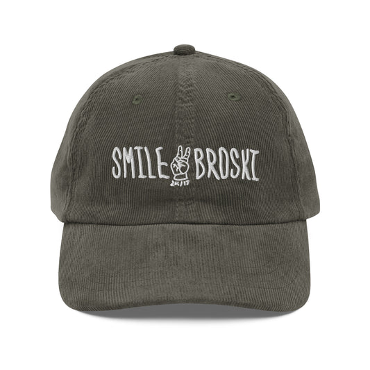 Smile Broski Corduroy Hat